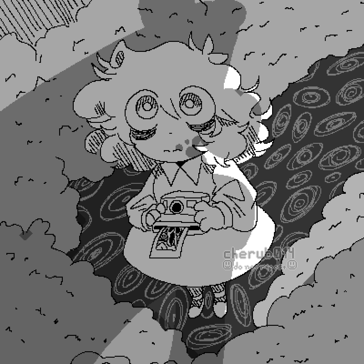 cherub014's tweet photo. #CreatingWithASD Omg I didn't realize this was a tag. Hi! I'm Sirus and I'm an autistic artist who's special interest is literally the horror-esque convoluted world I've built in my head! I never stop talking about or drawing my OCs lmao. ^^ https://t.co/N7PnMuVsl7