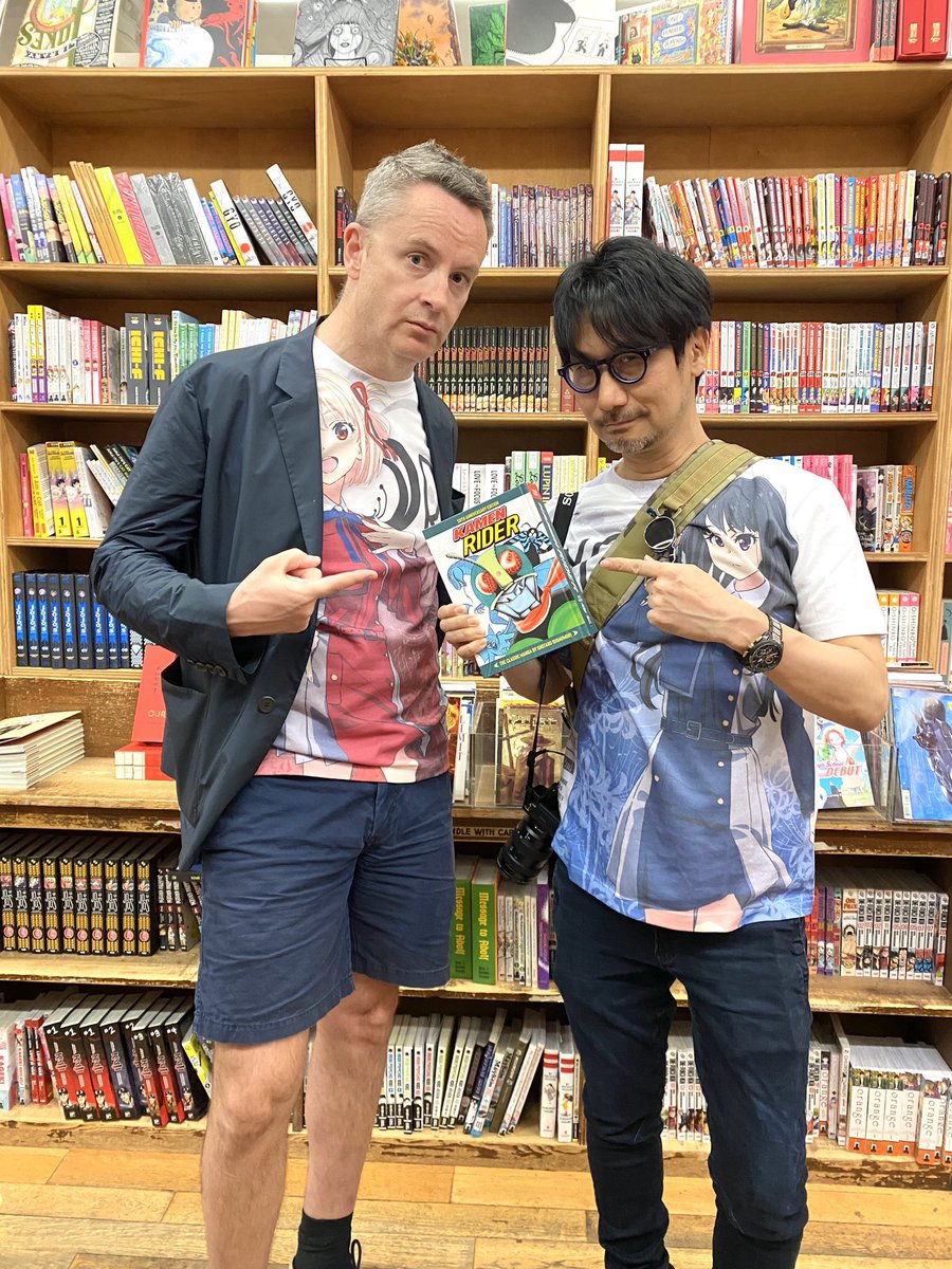 HIDEO_KOJIMA_EN's tweet image. I recommended GYO, Kamen Rider and Devil Man to him. He bought them all🫶👍