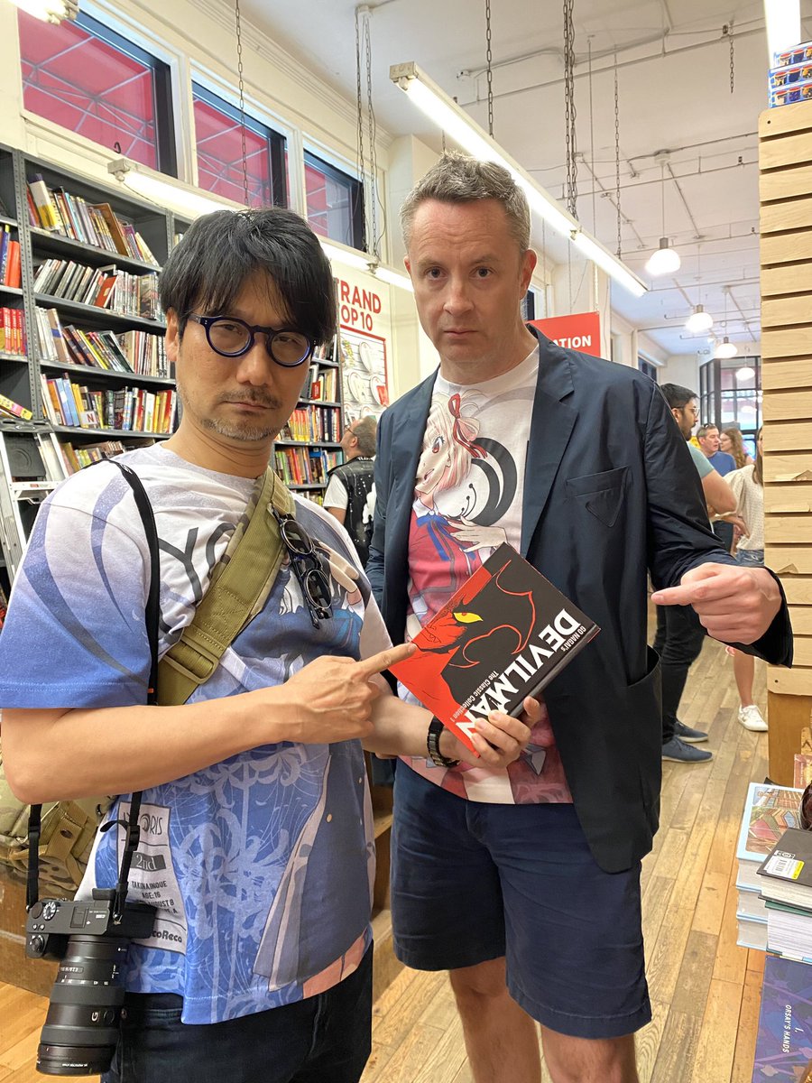 HIDEO_KOJIMA_EN's tweet image. I recommended GYO, Kamen Rider and Devil Man to him. He bought them all🫶👍