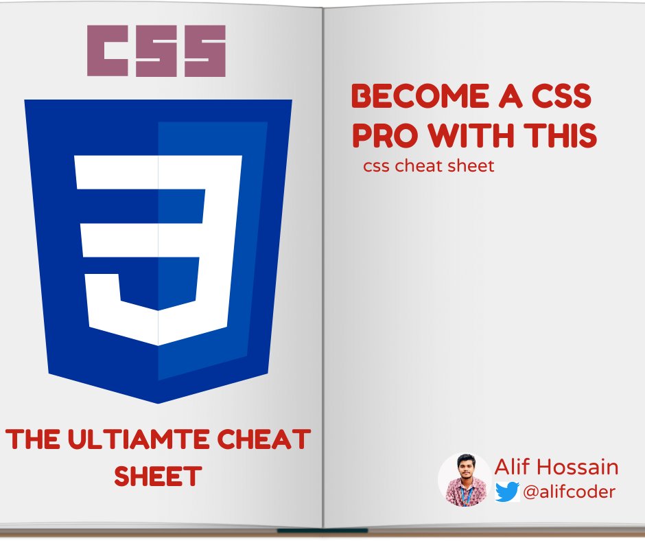 CSS is difficult to learn, but not anymore!

I have prepared the "Ultimate CSS Cheat Sheet" ebook.

You will get:
• FREE CSS Cheat Sheet Ebook •

To get it,
• Like
• Reply "CSS"
• Follow me (so that I can DM)