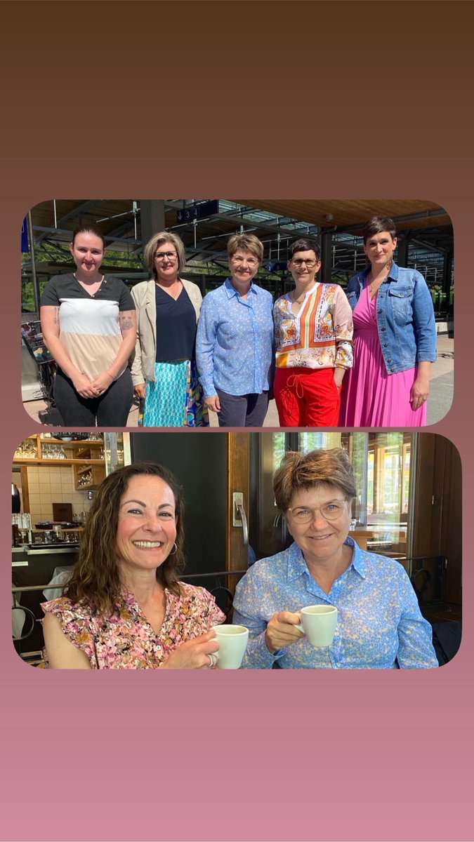 Grosse Freude <a href="/Violapamherd/">Viola Amherd</a> am Frühstückstreffen in Täsch. Deine Anwesenheit #DieMitteFrauenOberwallis zeugt von #Wertschätzung und #Interesse für alle, die sich poltisch engagieren und sich für das #Gemeinwohl einsetzen.
Danke 🧡💙 <a href="/MitteFrauenCH/">Die Mitte Frauen Schweiz</a> <a href="/CentreFemmesCH/">Le Centre Femmes Suisse</a> <a href="/Mitte_Centre/">Die Mitte – Le Centre</a>