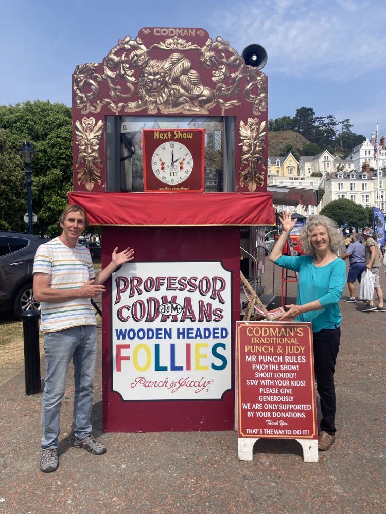 CallQ14's tweet image. 'That's the way to cue it' 
We've found our next new show for CallQ Trainer...and we're not pulling any punches! Thanks to Professor Codmans Punch and Judy on prom at Llandudno, Wales.