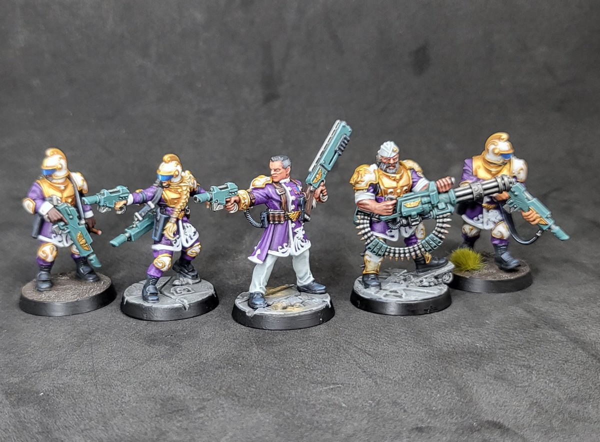 Painted a Very Good Boy and his 9 humans #WarhammerCommunity #killteam #paintingwarhammer