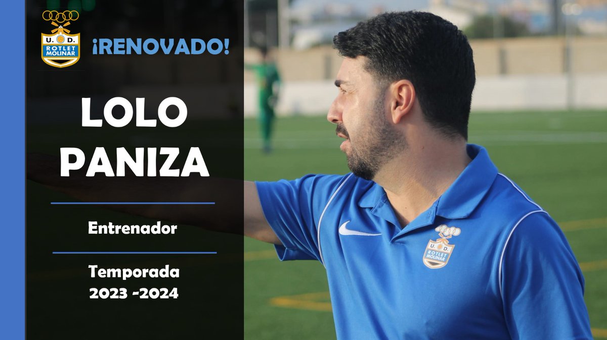 ⚪⚫ PRIMER EQUIPO 🏳️🏴
✅ LOLO PANIZA ¡¡RENOVADO!!
Después de un espectacular trabajo con una plantilla totalmente nueva, nuestro míster seguirá con nosotros la próxima temporada. ¡GRACIAS LOLO! 🔝
#UnoDeLosNuestros 🤍🖤