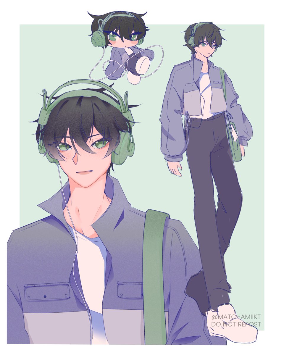 SouceroSour's tweet photo. The shoto outfit switch and my most recent one (i made him extra bbg and future art of dh will be more bbg) https://t.co/dwmHru6AQF