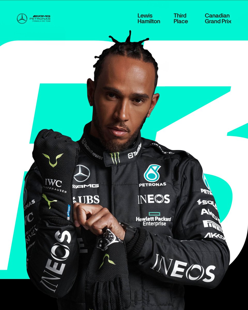 Awesome drive Lewis. 👏 P3 at the #CanadianGP!