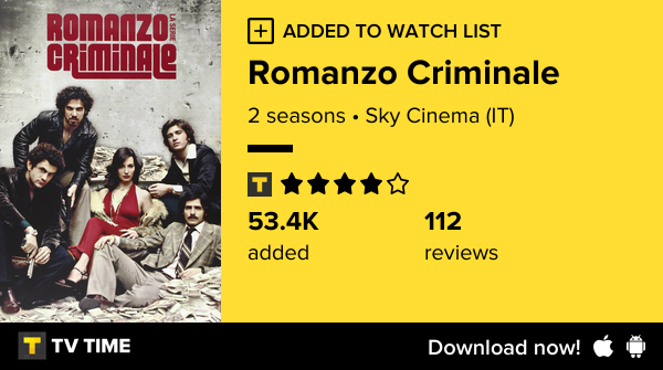 william_jem's tweet photo. I've just started following Romanzo Criminale https://t.co/E6MRSfTA4F #tvtime https://t.co/XFEdiQJ0VG