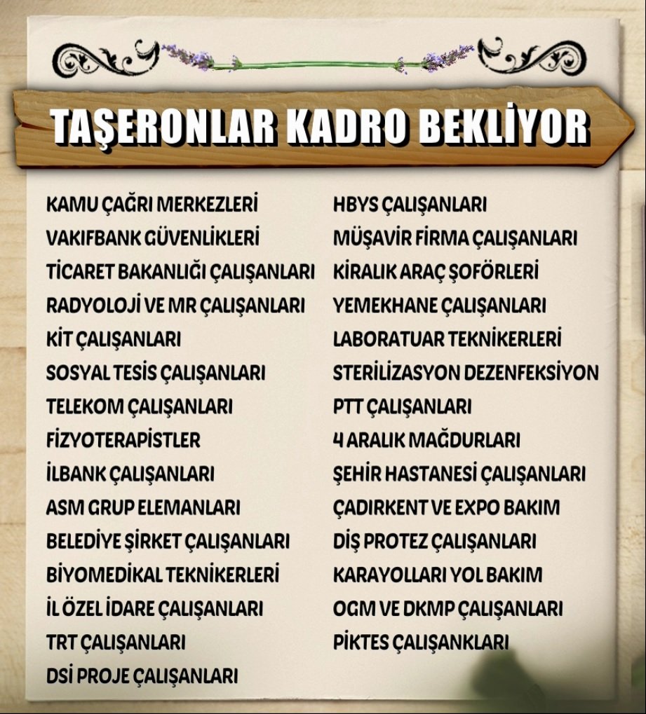rbm22541922's tweet photo. TaşeronBayrama Kadrolu girsin.
Taşeron sistem kalksın, işçi de devlet de kazansın

@isikhanvedat 
@csgbakanligi 
@Akparti https://t.co/dyd135oJeV