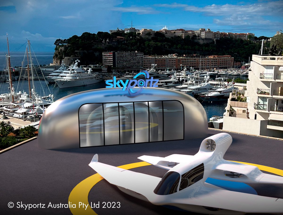 clemnewtonbrown's tweet photo. Release of the Skyportz® modular vertiport at International Paris Air Show today…

If you would like to catch up to discuss our “Vertiport-in-a-Box”(tm) specifications and roll out in your region we will be at the Airshow all week. https://t.co/HYjXeYT1kn