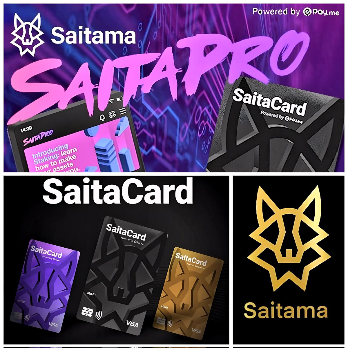 I_m_Smiley's tweet photo. #SAITAMA is building.
#SaitaPro(wallet/swap/dex)
#Epay.me(on-ramp)
#SaitaCard(off-ramp)
#SaitaRealty(token)
#Fang.art(NFT beta)
#SaitamaAcademy
#SaitaLogistic(new)
(soon):
#BuyBackBurn(collecting)
#SaitaChain⛓️
#SouthSudan contract
#WolfCaster Games
#SaitaCity
#SaitaClub
#BullRun https://t.co/7bTdVPsdD8