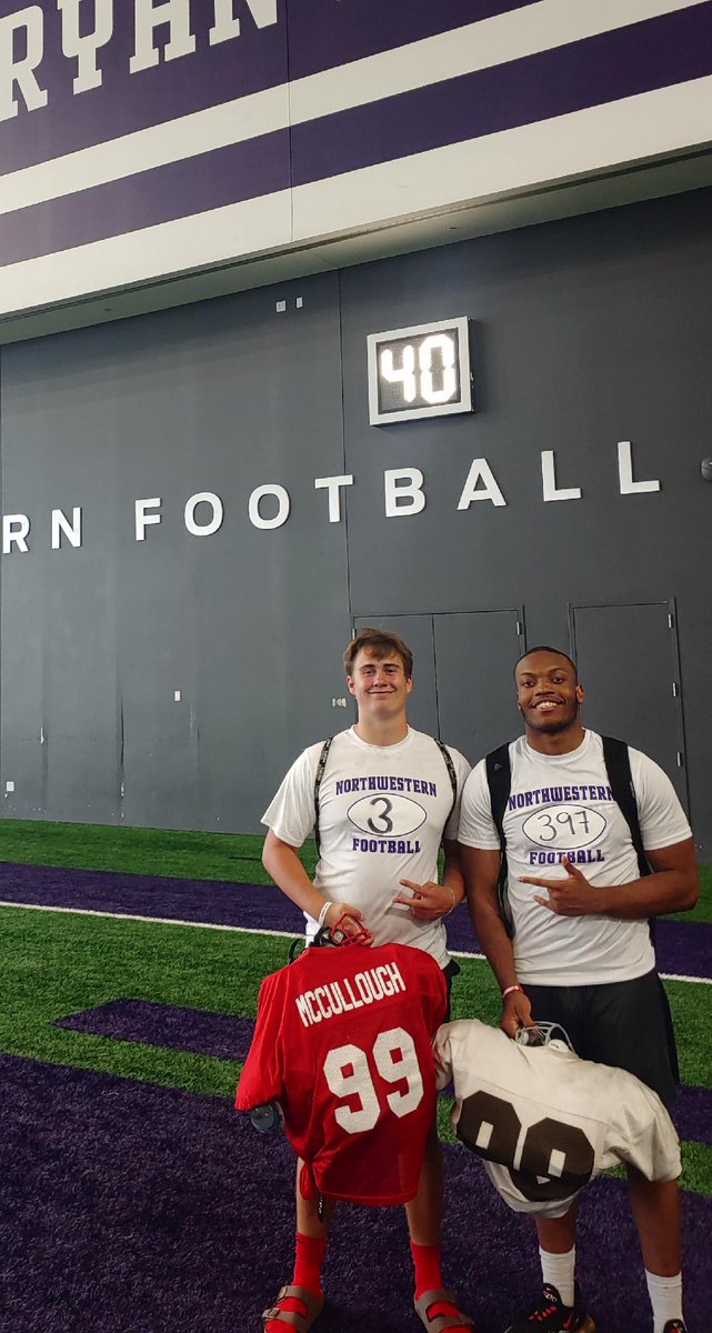 I had a great day at @NUFBFamily yesterday. Thank you for hosting a great camp and giving me a tour. Your facilities are top notch. I can't wait to get back. @BDPRecruiting @CoachSmith_9 @MuskegoHSFB