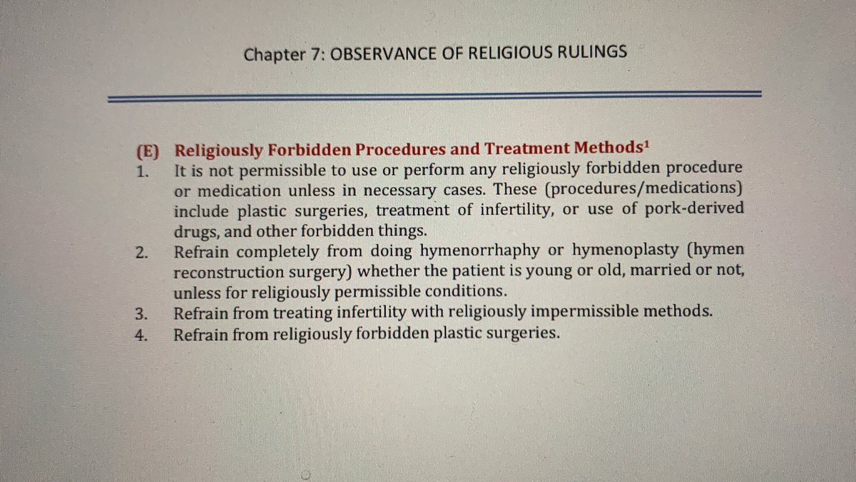 If this is your reference to the religious statement regarding Plastic surgery and its regulations. Before judging broad speciality and its personnel, for better understanding, I recommend you to go through the attached article. Need for cosmo is variable.
journals.lww.com/prsgo/fulltext…