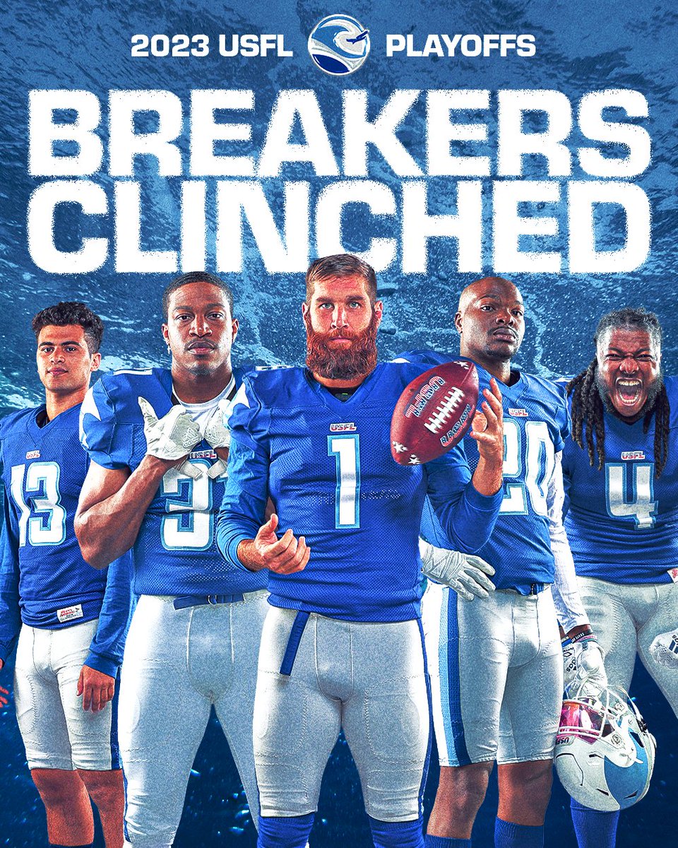 UFLBreakers's tweet photo. BACK IN THE PLAYOFFS! 🌊 https://t.co/wm8xg2Riao