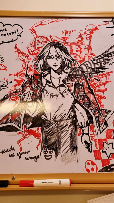 Breakroom doodles at work