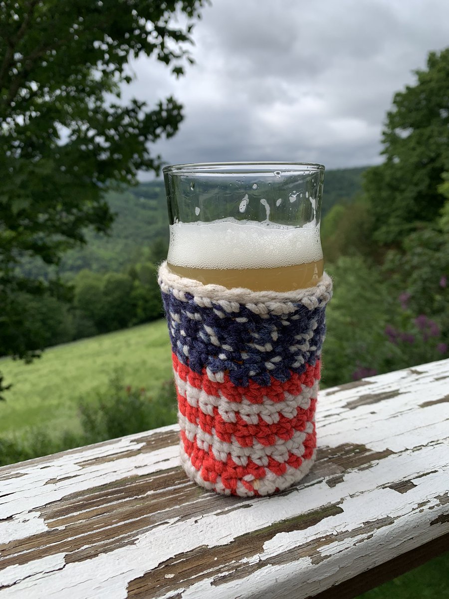 If you’re not drinking with a crocheted American flag coozy, what kind of pinko commie are you?