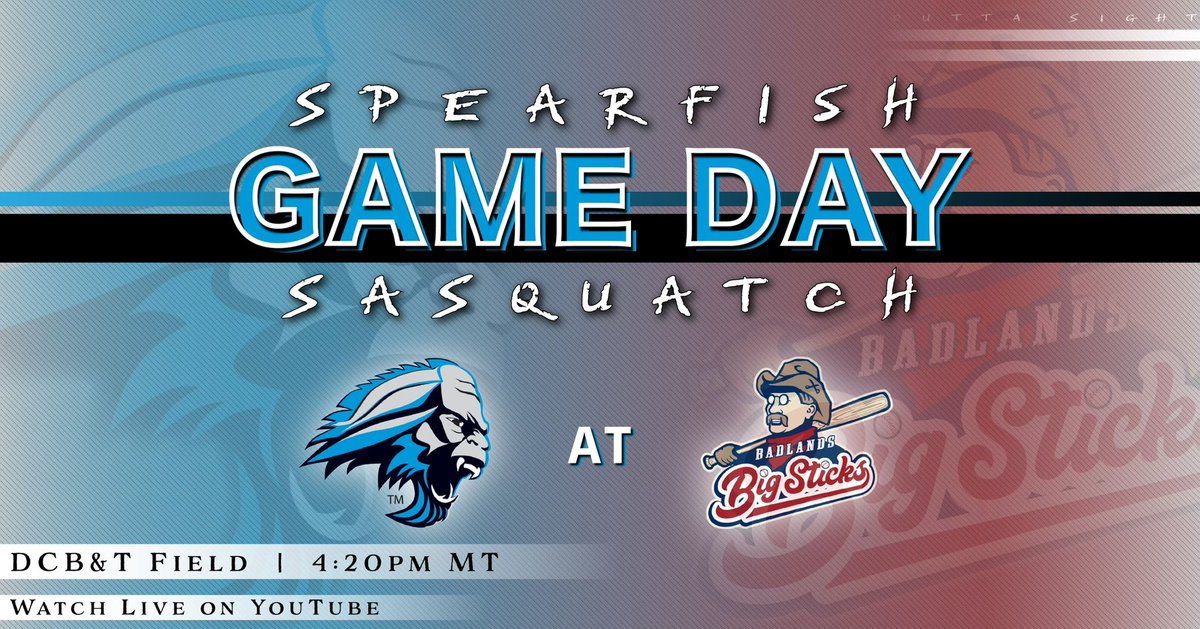 sprfshsasquatch's tweet photo. It’s Game Day, Squatch Nation‼️⚾️
Tonight it’s Game 2 against the Badlands Big Sticks
First Pitch is at 4:20pm.
To (📺)-https://t.co/grymtgul3S
To (📻)-https://t.co/lP3YUAPwf8
📝- Spearfish Sasquatch iLB
#outtasight #squatchnation https://t.co/kGNCDCgkSi