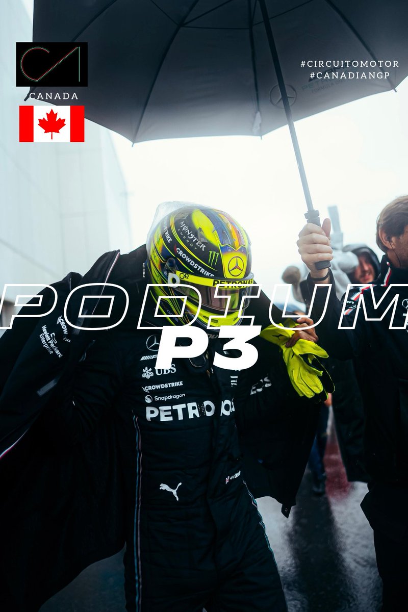 Lewis Hamilton se llama la P3🥉🇨🇦
#CircuitoMotor #F1 #Formula1 #Canada #CanadianGP