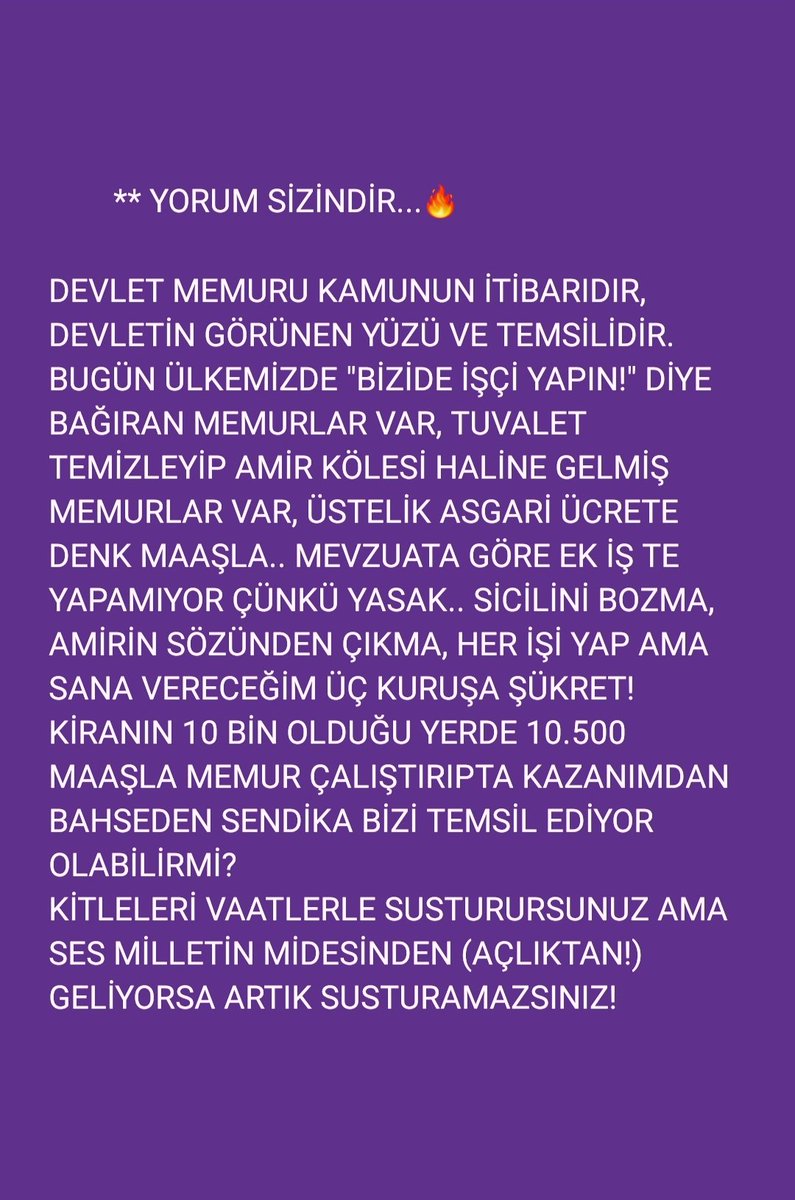 huseyintmll's tweet photo. #yardimcihizmetlersınıfı için acil özlük ve mali hak kayıpları giderilip eğitim durumuna göre sınavsız üst kadro verilerek magduriyetler giderilmelidir.
@_aliyalcin_
@MemurSenKonf
#MemurHakkınıAlamıyor
#MemurHakkınıİstiyor
#Öğretmen
#Edevlette https://t.co/BkVQFtZxQV