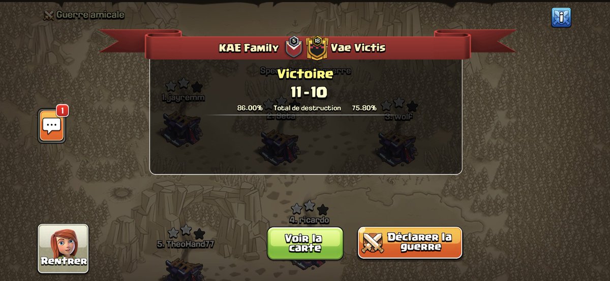 KAE_Family's tweet photo. Win de la team Family face à @VaeVictis7777 au RO16 @GEmFo_ 

GG et let's go pour le prochain round https://t.co/4eoCVY2m43