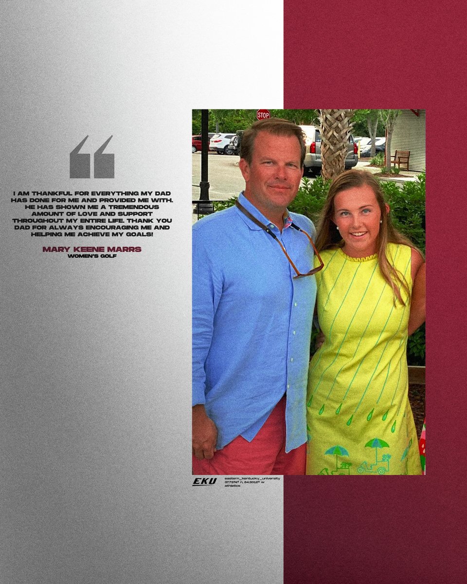 Happy Father's Day to all the dads out there from EKU women's golf!  🥰

Thank you for your endless love and support!

#GoBigE