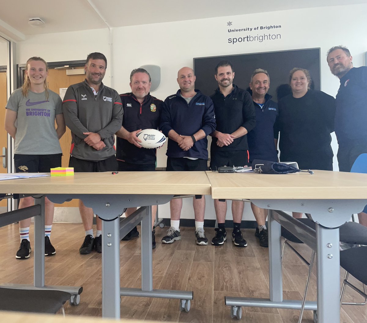 BrightonHoveRL's tweet photo. Congratulations to 7 newly qualified Rugby League coaches in Sussex!

Today, @sportbrighton hosted an RFL Advanced Coaching Award which is designed for coaches with a UKCC rugby union qualification. A good day of learning under former Broncos coach Rob Powell. https://t.co/Dbk9wxCdn7