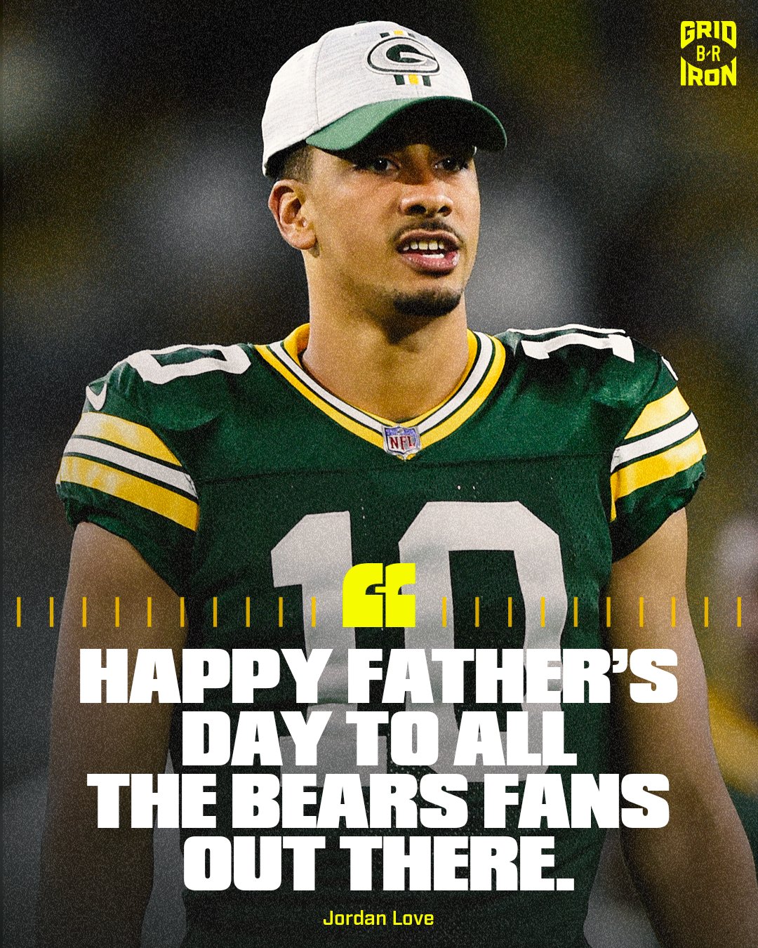 Big Cat on X: This doesn't even make sense. Is he saying Bears fans are  his dad? I wouldn't wish my son a happy Father's Day. He's so lame he can't  even