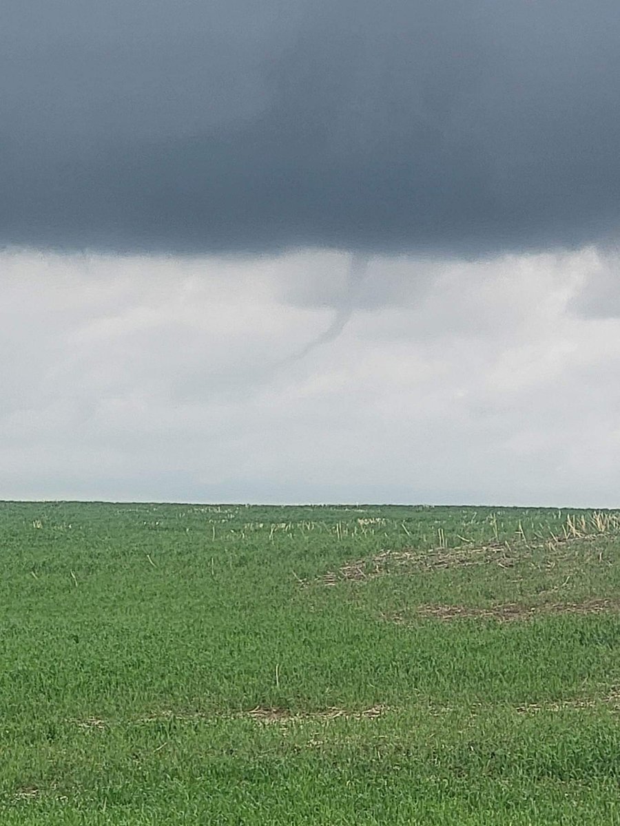 Funnel cloud along Highway 56/ 561 pic taken by Scott Sinclair #abstorm