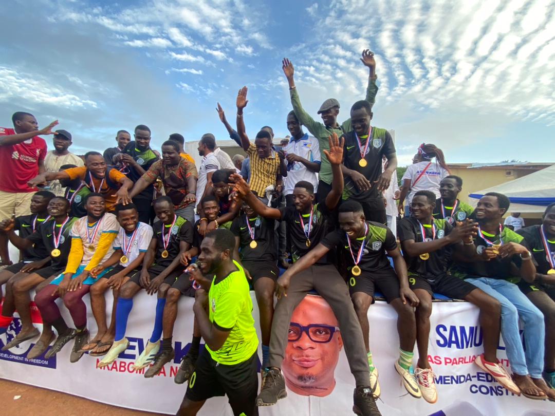 mificentral's tweet photo. Congratulations Komenda, 2023 CHAMPIONS, KEEA Father’s Day Nkabom Cup 🏆 @skdentu23

Powered by: Hon. Samuel Kofi Dentu | Sam Dentu Foundation  

#SK2024 #KEEA https://t.co/5JmJxFdkr0
