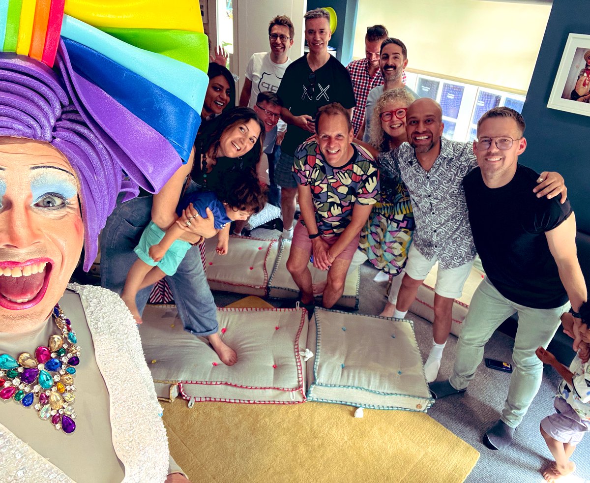 Wow! What a gorgeous #Pride2023 celebration at#aashnauk the morning started with the fabulous @MamaGStories we all loved you so much. Then our annual #LGBTQIAplus gathering was deeply moving. Ended with @nintendomad888 book launch. So much learning. Deep gratitude