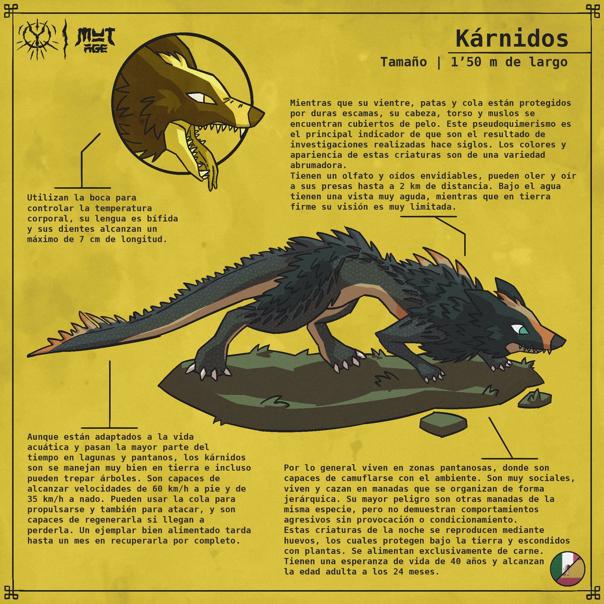 mut_age's tweet photo. Karnids | Kárnidos
#Bestiary #MutAgeManga #MutAge https://t.co/DYKw6gfB2p