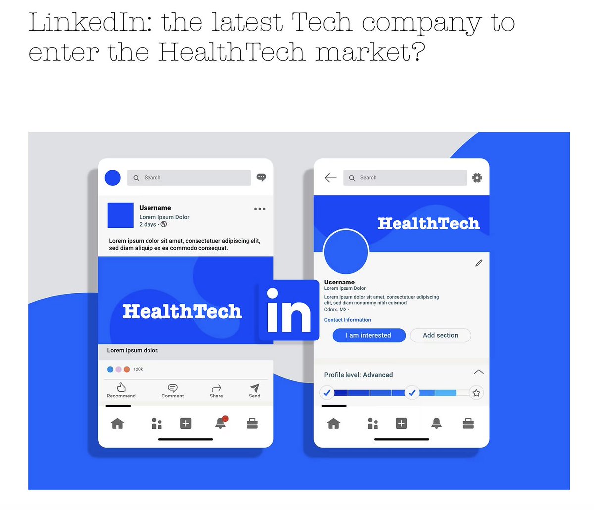 LinkedIn: the latest Tech company to enter the HealthTech market?

> Why would LinkedIn focus on the healthcare industry?
> Positives & negatives of LinkedIn entering the healthcare market?

lnkd.in/eAXbmNVQ 

#LinkedIn #HealthTech #DigitalHealth #GoToMarket
