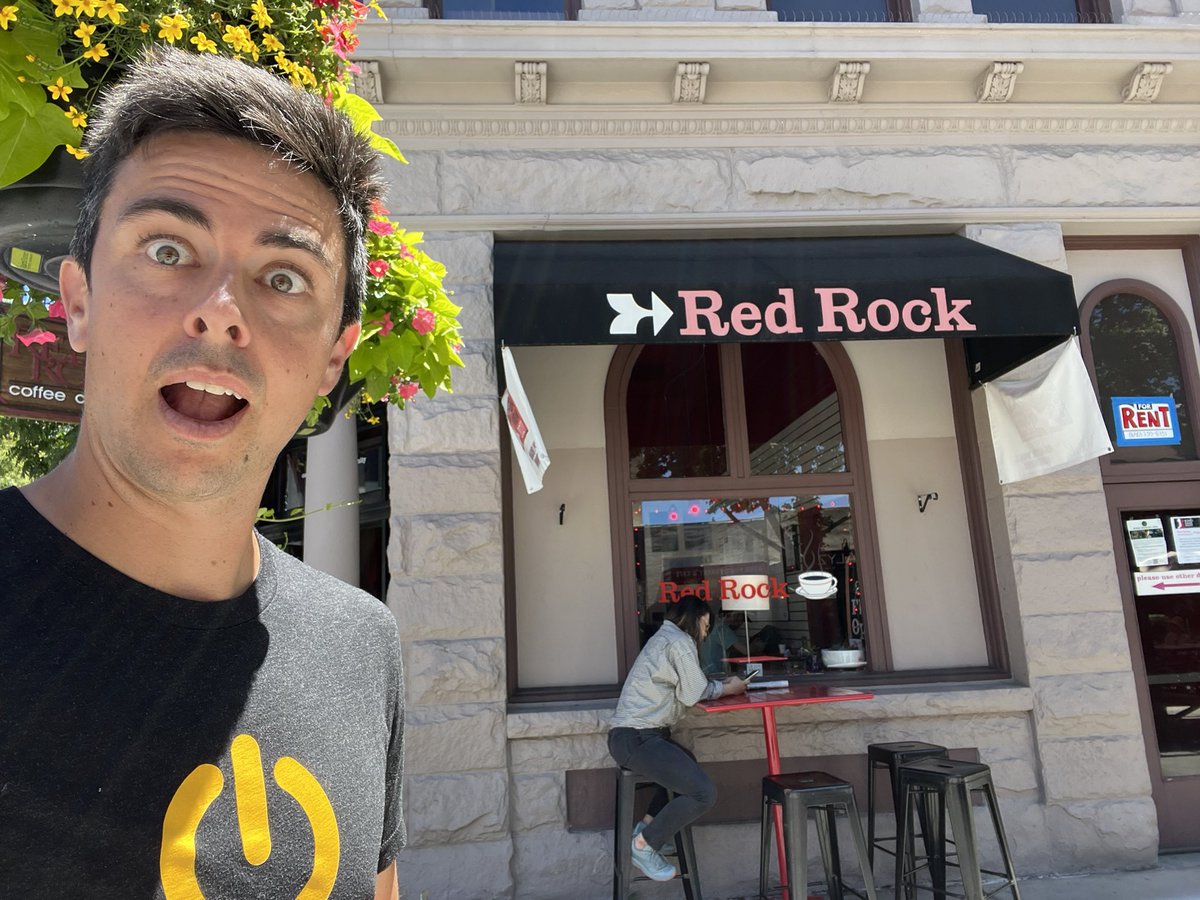 Visiting Red Rock coffee in Mountain View on Fathers Day! 

This coffee place was instrumental in me investing in @coinbase, @benchling, and @PlanGrid.