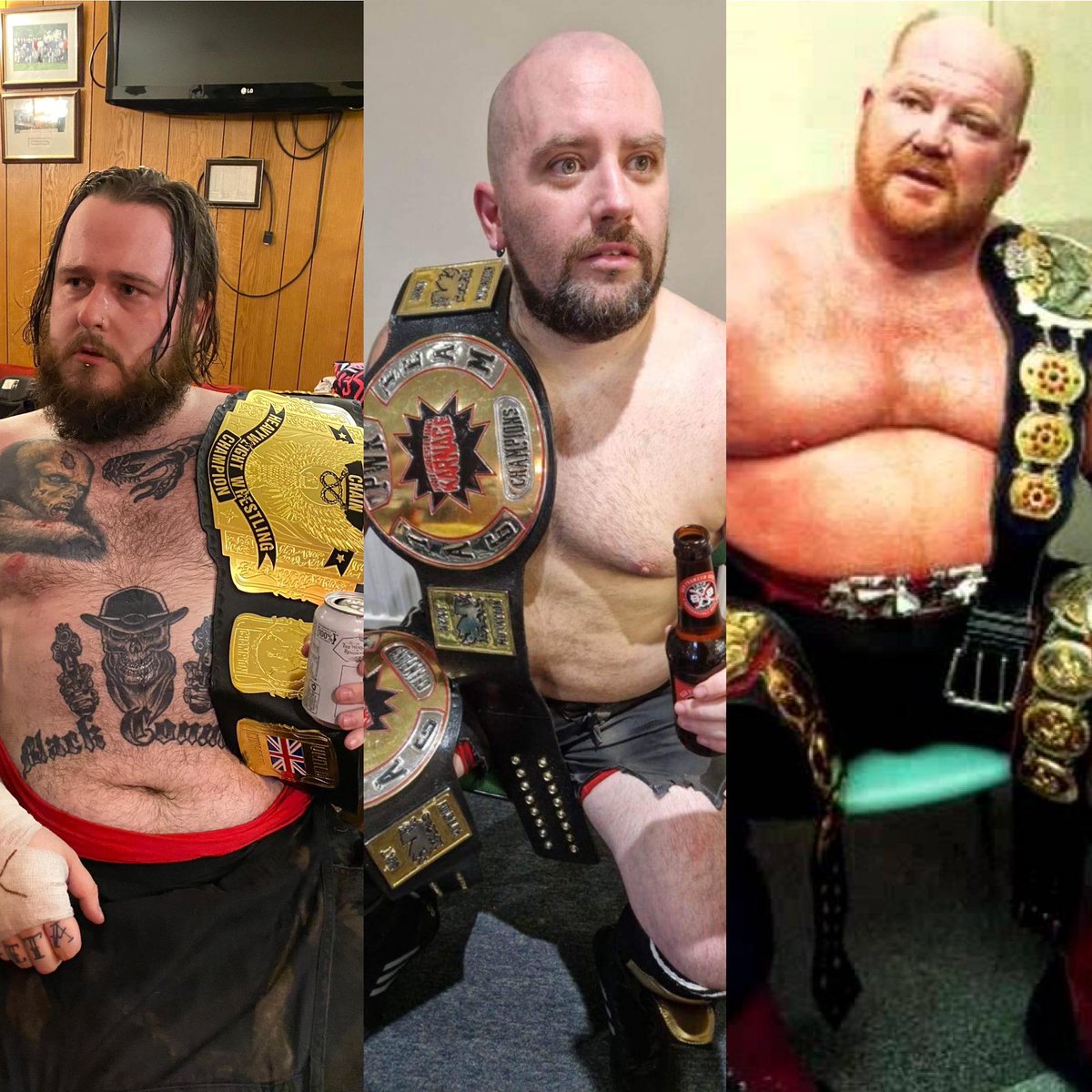 Channeling my favourite pro wrestler. And Vader. 

New <a href="/PWKarnage/">Pro Wrestling Karnage</a> Tag Team champs with <a href="/MrOliverSudden/">Oliver Sudden</a> ! 

Anyone that knows me personally, knows what this specific title means 2 me, &amp; why it's so important that I've gotten it back under the RIGHT circumstances! 🙏🏻

BDK 4 LIFE ✌🏻