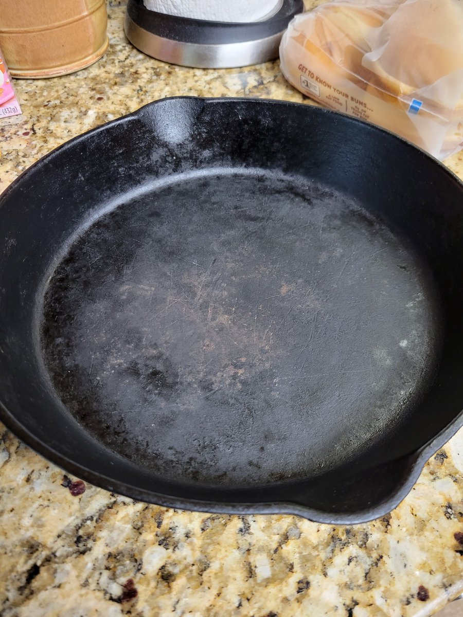 One of the kids cleaned my great great grandmothers cast iron pan with soap!!!!