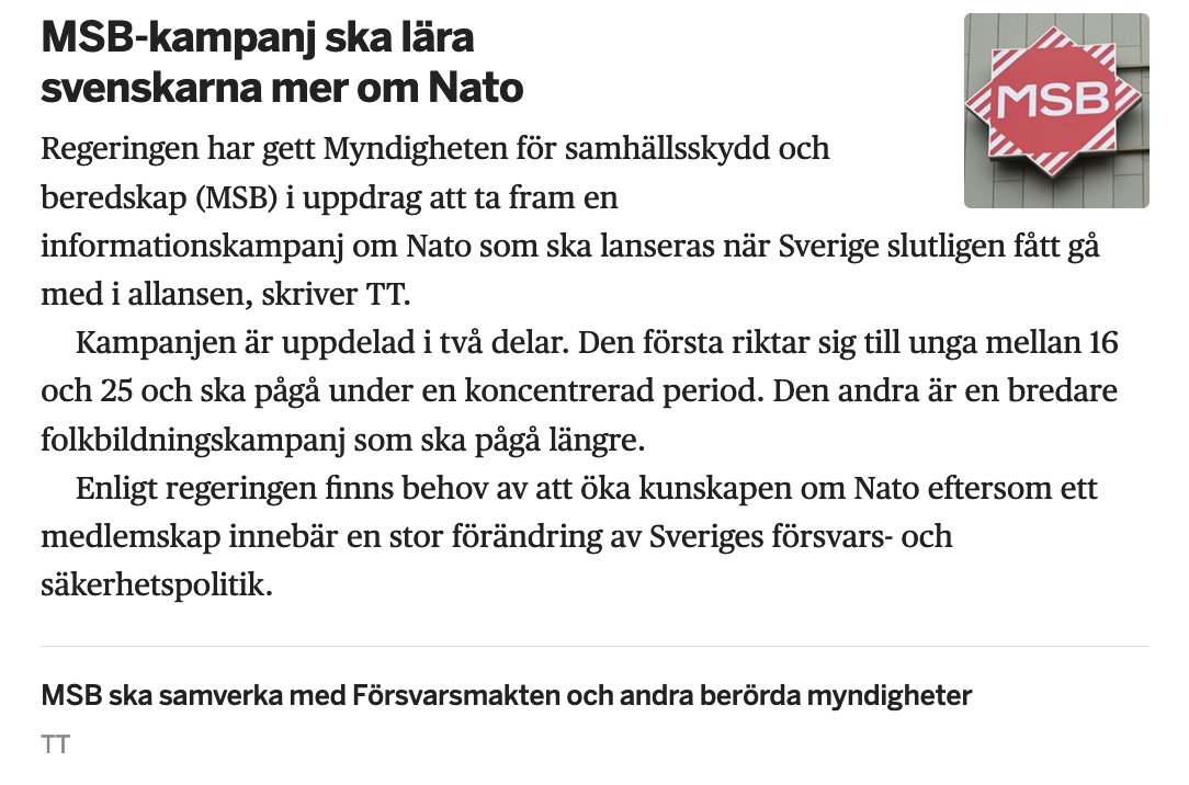 Föreställ er Svenska hornalister om detta utspelats i ex vis Ryssland.

Definiera 'propaganda'..... Verkligen! Definiera propaganda!
🤯🤣