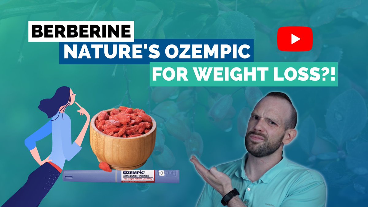 NEW VLOG &amp; BLOG!
Berberine - Nature's Ozempic for Weight Loss?! 
👉 youtu.be/Vn7edyJTu2c  
👉 healthevolved.co/berberine-ozem…  

TikTok users are calling #berberine 'nature’s #ozempic.'  Can it be? 😲 

#weightloss #naturalweightloss #obesity