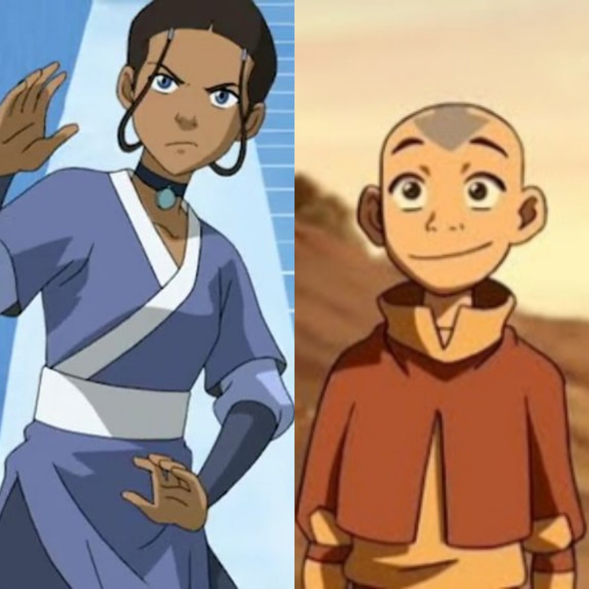 hilarious the quotes of every post showing the cast in their garb claim zutara agenda bc aang looks too young when it's literally the same in the OG. & they did NOT age up katara, kataang is accurate to the OG. it just took LA for y'all finally see the ick in this ship 💀