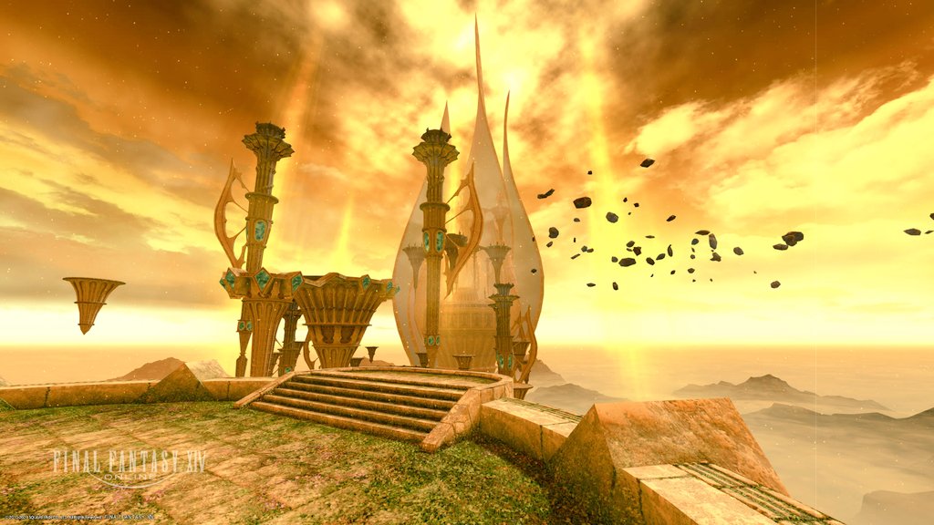 ID散歩蒼天編天竜宮殿ソールカイ
 (穏やかな所でゆったり暮らしてたんだろうね)
#FF14