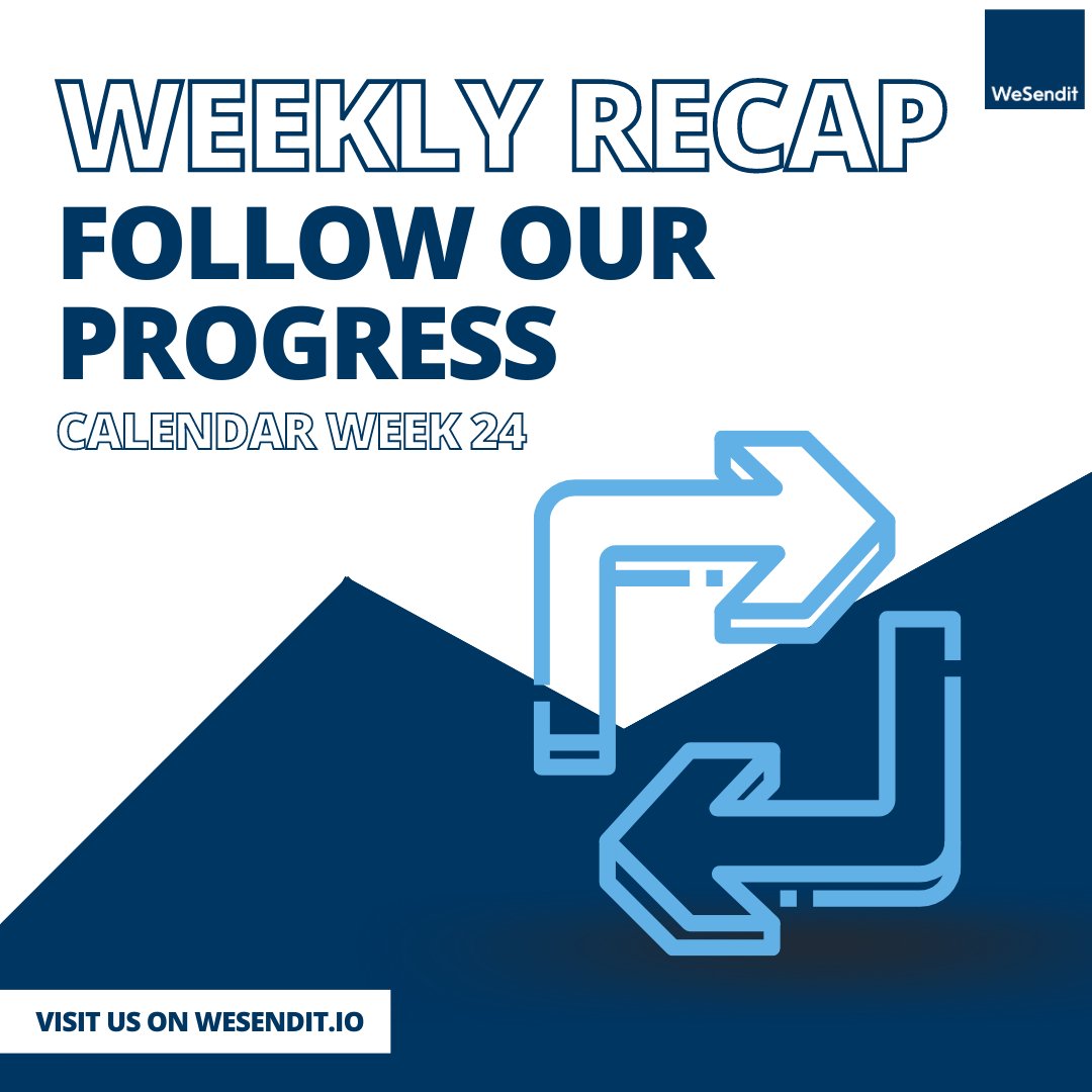 +++ Weekly Recap: 12/06 - 18/06/23 +++

- Congrats to the 42 new WeSendit Ambassadors
- Report bugs and earn rewards
- VC Pitch Deck finalized
- Major Web3 storage partnership upcoming
- First VC talks
- New AMA date
- New CMO

Have a great week!