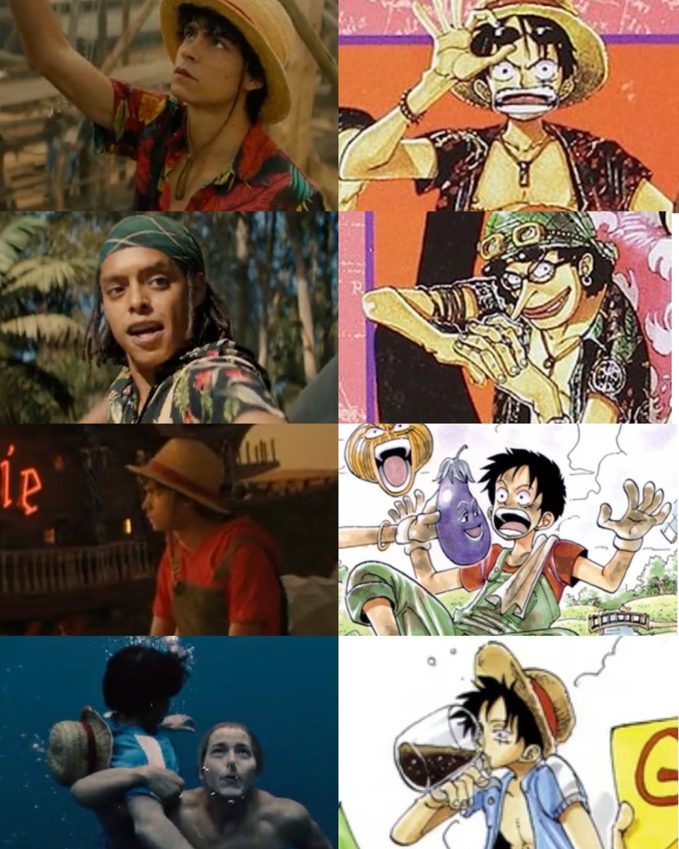 7. The strawhat's outfits based on Oda 's Covers