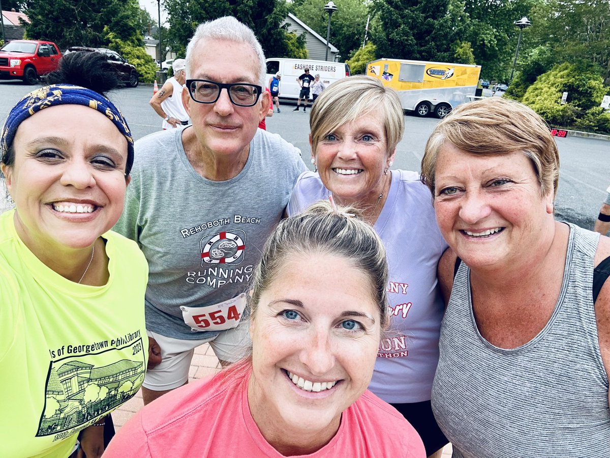 teacher_city's tweet photo. Itโs been a fun and busy #running weekend! #TripleCrownRacingSeries started Friday evening at the #GeorgetownLibrary! #RunningFamily #SeashoreStriders ๐๐๐
Triple Crown Series โฅ๏ธ
#BeautifulWeather โ๏ธ๐ง๏ธโ
๏ธโ๏ธ
#3Races
#3Days
#3Towns https://t.co/tfxygi6mPs
