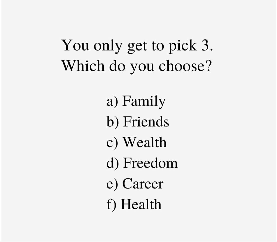 WavyNick's tweet image. You only get to pick 3️⃣