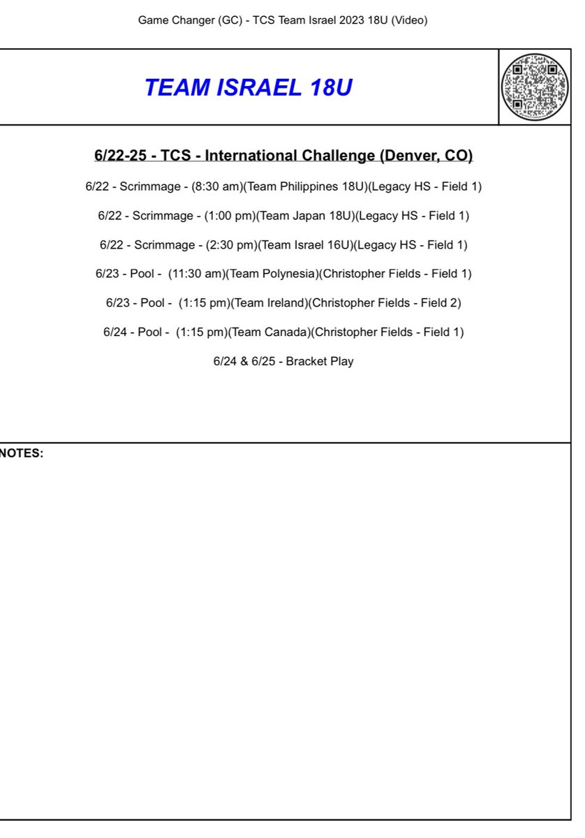 Coaches…please see our team sheet and come check out some absolute studs. 

Send me a message if you need more info or directions.