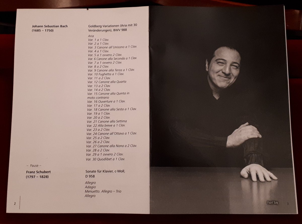 2michaelWmusic's tweet photo. Umjubelter Besuch aus dem #Klavierolymp: @fazilsaymusic im nahezu ausverkauften @Stadttheater @stadtfuerth mit kurzweiligen #Goldbergvariationen & gemeißelter Schubert-Sonate: eigen-willig und dem Augenblick abgelauscht! Super #Bösendorfer 🎹 #StandingOvations @fsayofficial https://t.co/fKmq8Trwyl