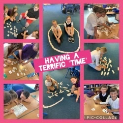 We had fun practising 12hour and 24hour time conversions using matching cards, loop cards, playing snap and solving riddles. @NAC_numeracy