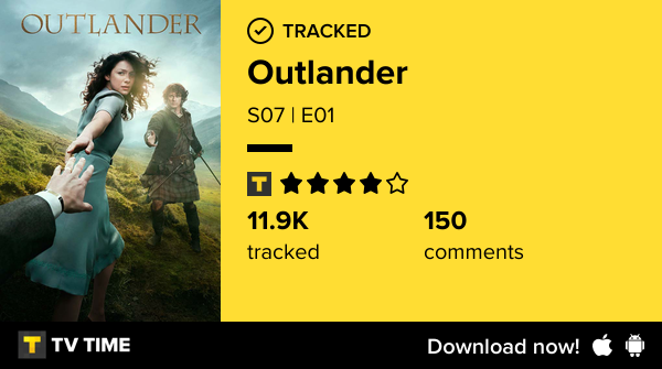 Caroperle24's tweet photo. Je viens de regarder l'épisode S07 | E01 de Outlander ! #outlander  https://t.co/YvwPcW0shk #tvtime https://t.co/AVI6h2rPzw