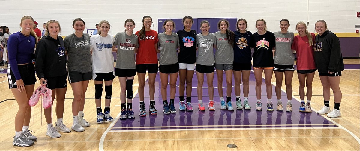Alabama Southern Starz well represented at UNA elite camp today. Great to see our 3 Former Starz players and current UNA players.