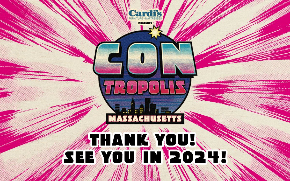 Contropolis Massachusetts 2023 is now over! Thank you to everyone who supported our debut event: guests, vendors, sponsors, staff, volunteers, and most importantly, the fans! See you in 2024! Next stop on the Contropolis tour - Secaucus, NJ!