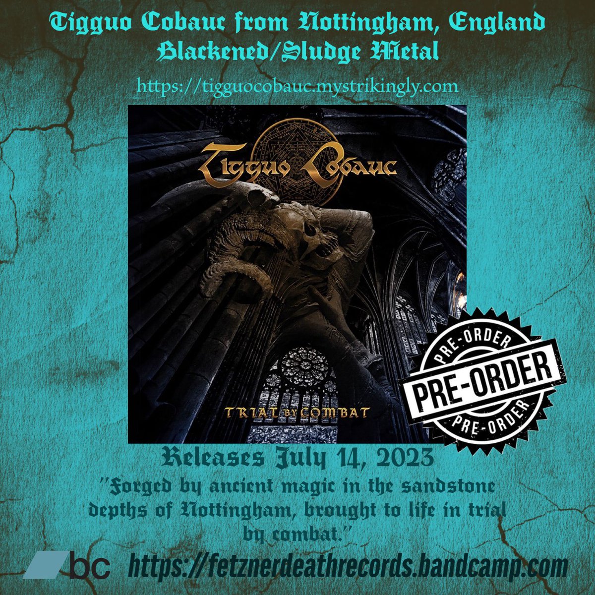 6 tracks + bonus album by blackened sludge metal outfit Tigguo Cobauc from nottingham, england

Releases July 14, 2023 via #fetznerdeathrecords

fetznerdeathrecords.bandcamp.com/album/tigguo-c…

#tigguocobauc #sludge #sludgemetal
#sludgedoom #sludgedoommetal 
#BlackenedSludge #blackenedsludgemetal
