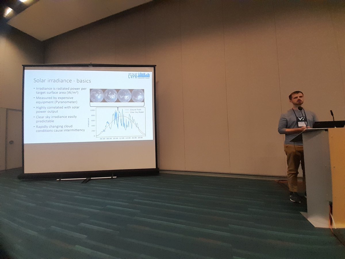 Thomas M. Mercier presents the work that won the best paper award of EV23 on solar irradiance anticipation via transformers.